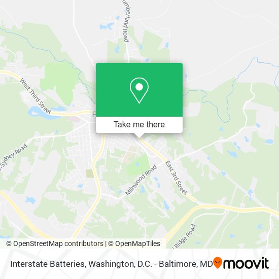 Interstate Batteries map