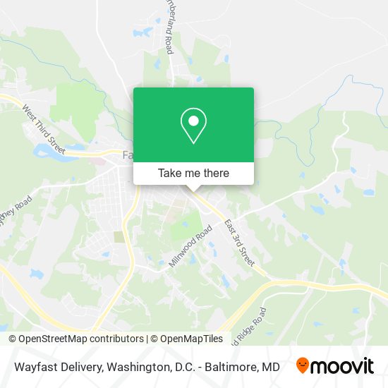 Wayfast Delivery map