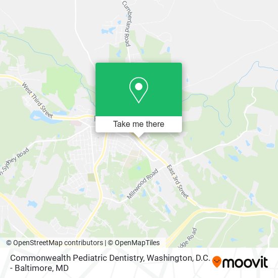 Mapa de Commonwealth Pediatric Dentistry