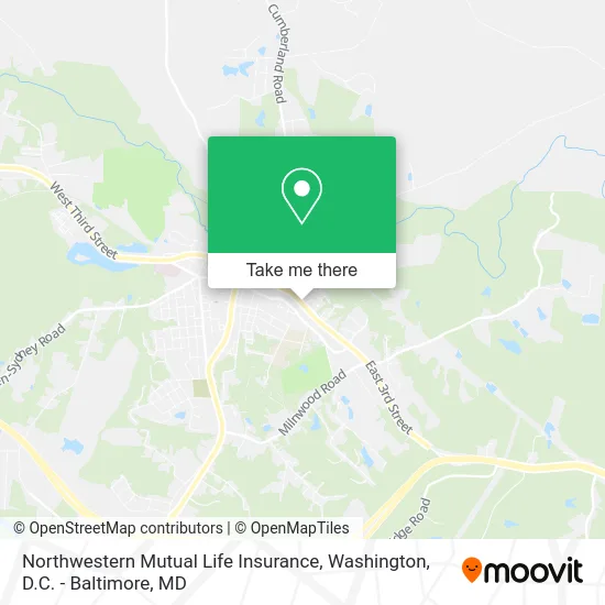 Northwestern Mutual Life Insurance map