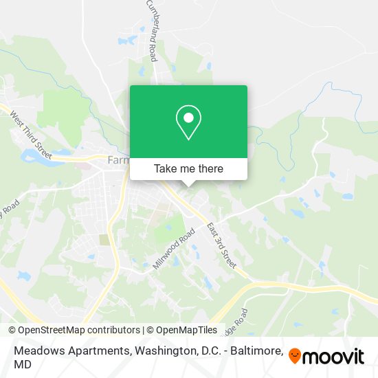 Mapa de Meadows Apartments