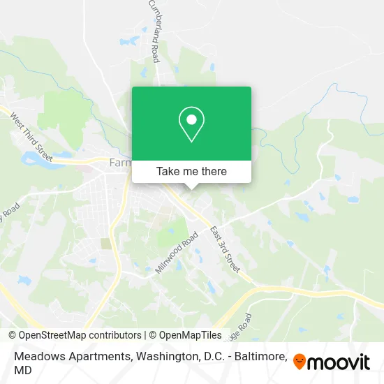 Meadows Apartments map