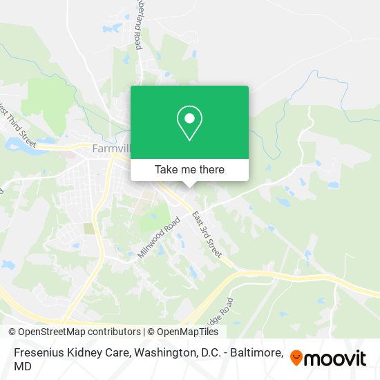 Mapa de Fresenius Kidney Care