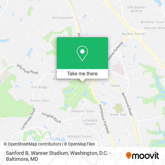 Sanford B. Wanner Stadium map