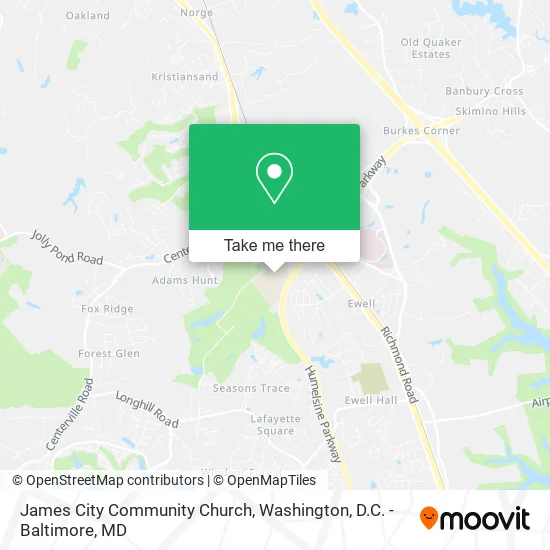 Mapa de James City Community Church