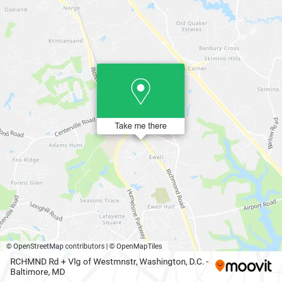 RCHMND Rd + Vlg of Westmnstr map