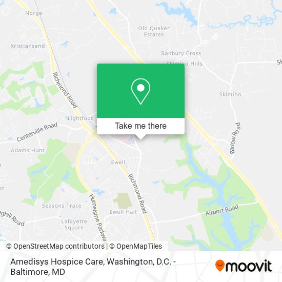 Amedisys Hospice Care map
