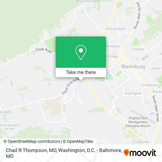 Mapa de Chad R Thompson, MD