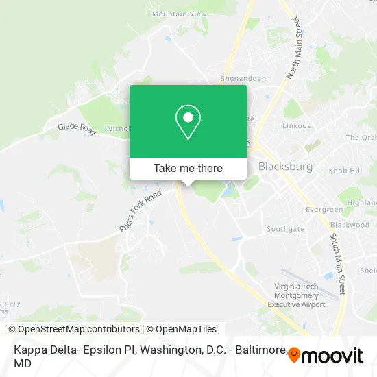 Kappa Delta- Epsilon PI map