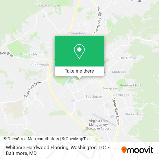 Whitacre Hardwood Flooring map