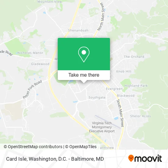 Card Isle map