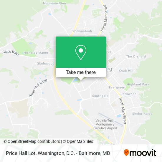 Price Hall Lot map