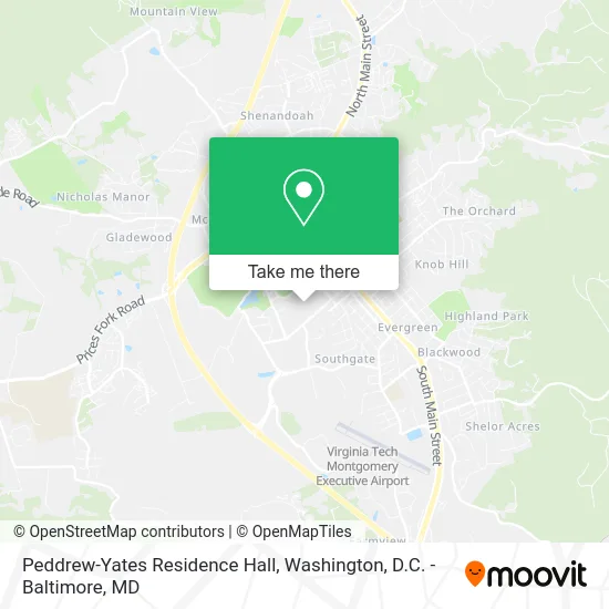 Peddrew-Yates Residence Hall map
