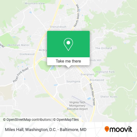 Mapa de Miles Hall
