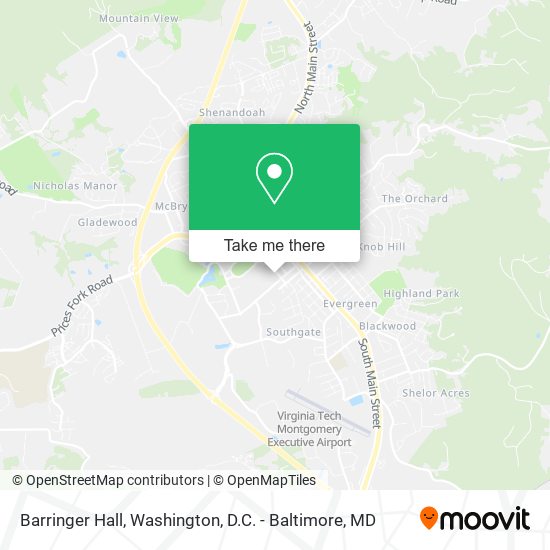 Barringer Hall map