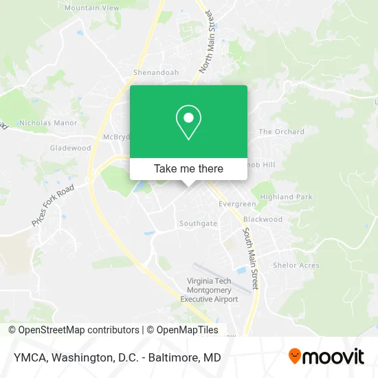 YMCA map