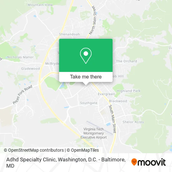 Adhd Specialty Clinic map