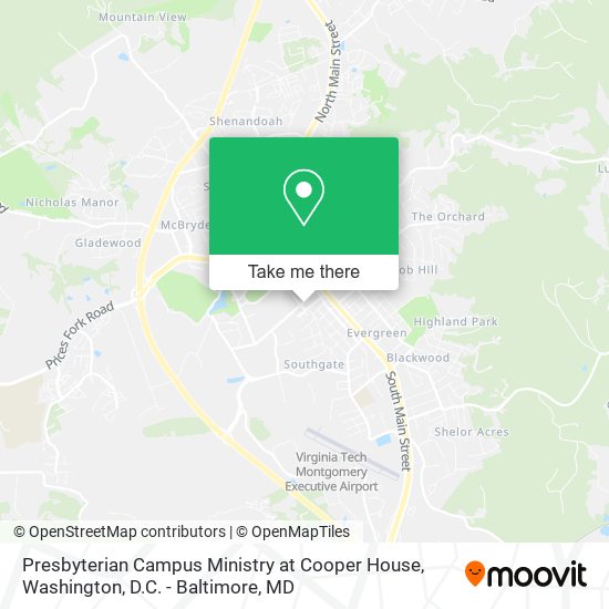 Mapa de Presbyterian Campus Ministry at Cooper House