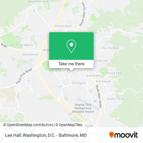 Mapa de Lee Hall
