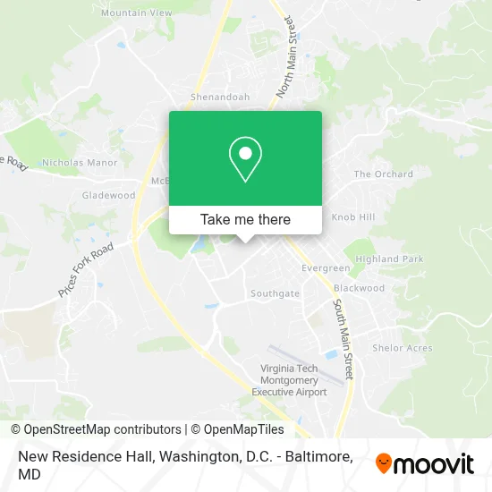 New Residence Hall map