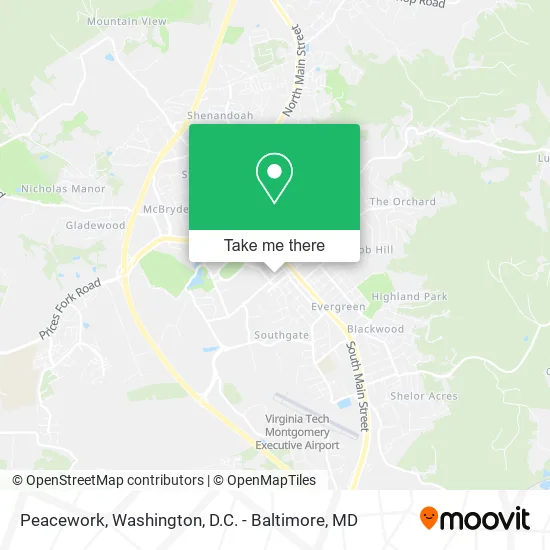 Peacework map
