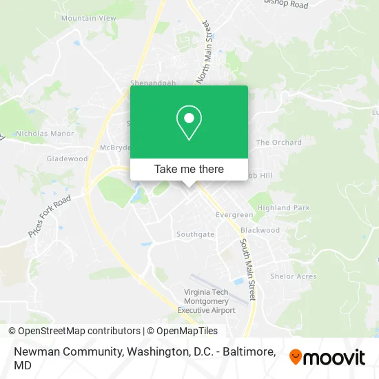 Newman Community map