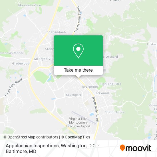 Appalachian Inspections map