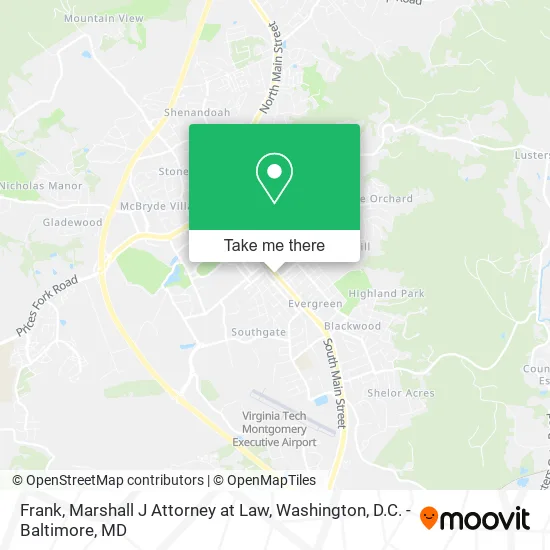 Mapa de Frank, Marshall J Attorney at Law