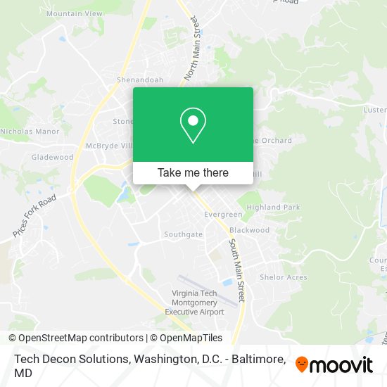 Tech Decon Solutions map