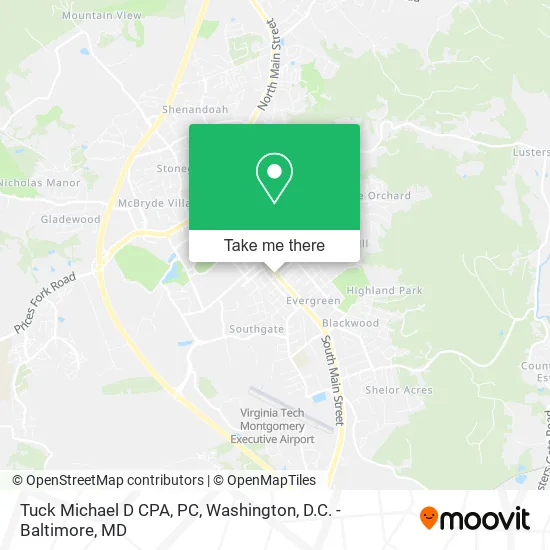 Tuck Michael D CPA, PC map