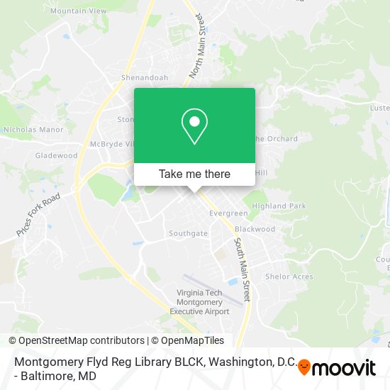 Mapa de Montgomery Flyd Reg Library BLCK