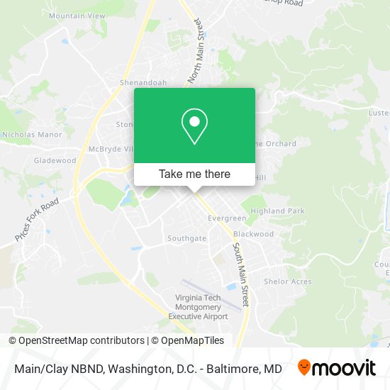 Mapa de Main/Clay NBND