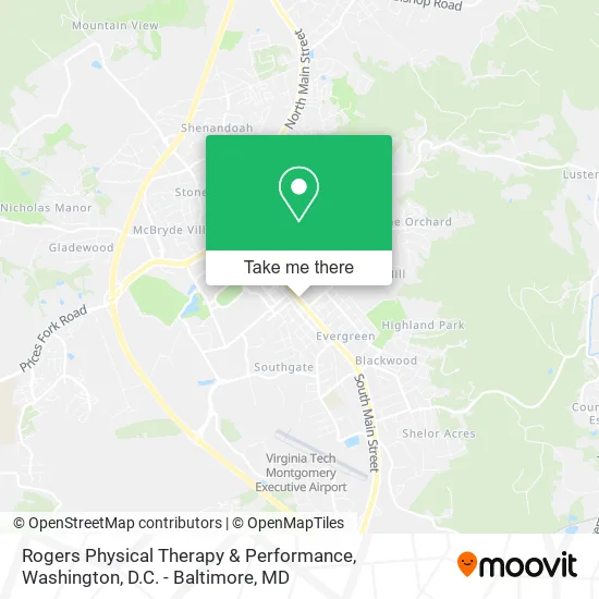 Rogers Physical Therapy & Performance map