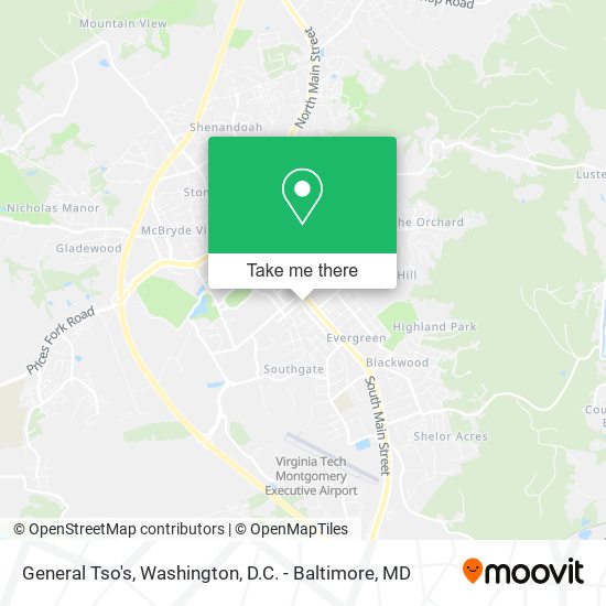 General Tso's map