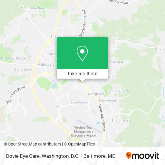 Mapa de Dovie Eye Care
