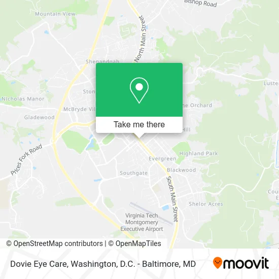 Dovie Eye Care map