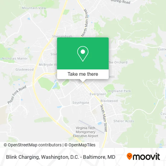 Blink Charging map