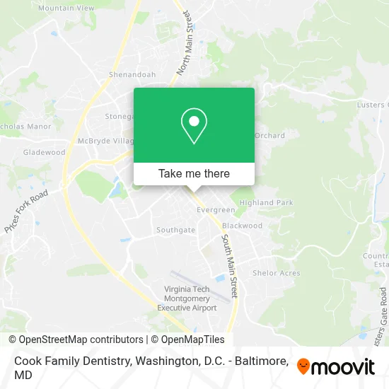 Cook Family Dentistry map