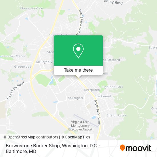 Brownstone Barber Shop map