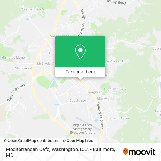 Mediterranean Cafe map