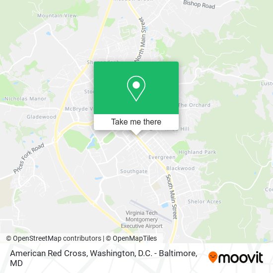 American Red Cross map