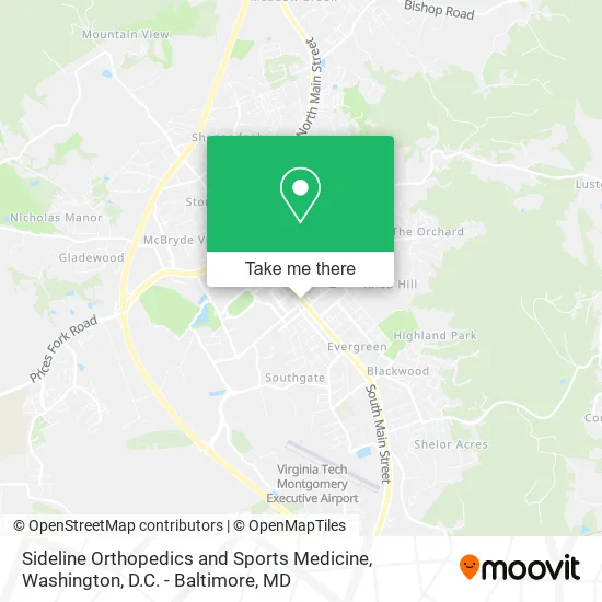 Sideline Orthopedics and Sports Medicine map