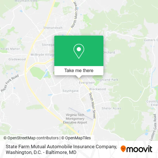 State Farm Mutual Automobile Insurance Company map