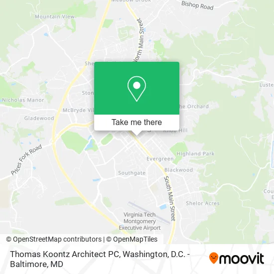 Thomas Koontz Architect PC map