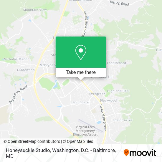 Honeysuckle Studio map