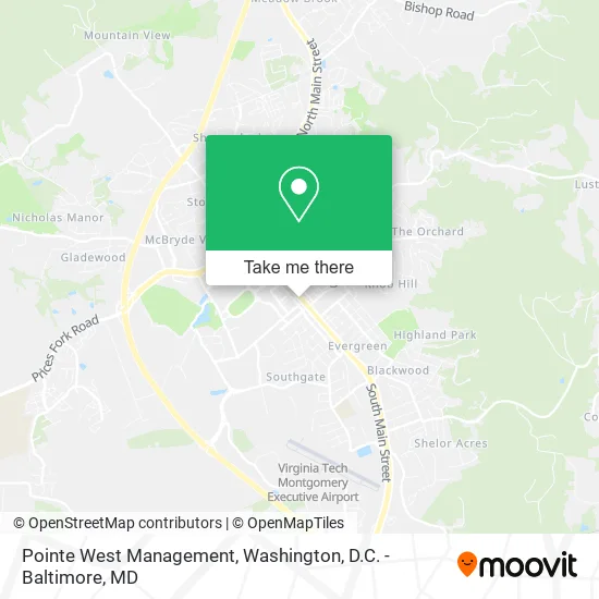 Pointe West Management map