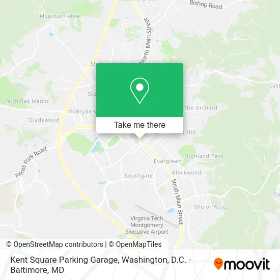 Kent Square Parking Garage map