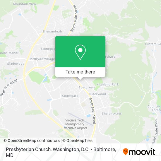 Presbyterian Church map