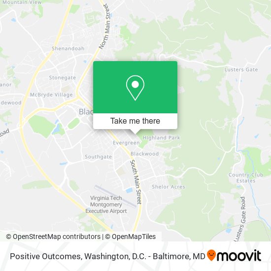 Positive Outcomes map
