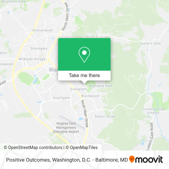 Positive Outcomes map